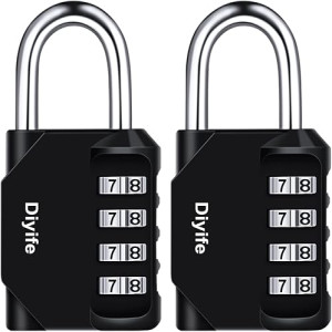 Diyife 4-Digit Combination Padlock